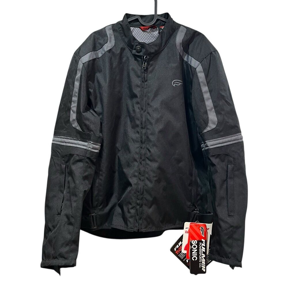 Fulmer Men’s S Black Armored Motorcycle Jacket Conceal Carry Pocket Motocross